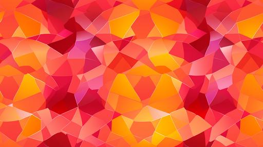 Mosaic, Classic Morrocan firework pattern, Star pattern, geometric tile pattern, tile color Gradient, Magenta tile, Red tile, orange tile, yellow tile, White grout, wide joints, symmetry, defined edges, matte glaze, no glare, no reflective light, defined geometry, repetitive tiling, modern, sleek --ar 16:9 --tile