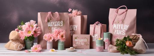 Mother's Day product banner for gift wholesalers --ar 1920:700 --v 5 --q 2 --s 750