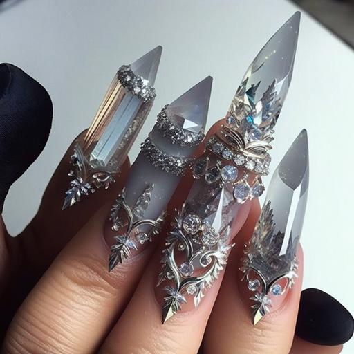 Nail, diamond, hand, finger, nailart,long nail, sculpture,shining, jewelry, crystal, nail addict