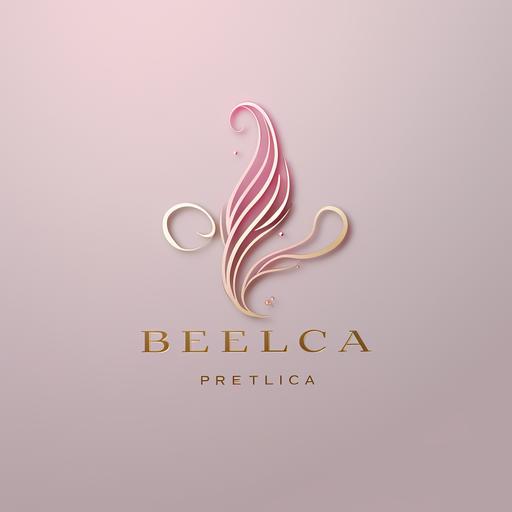 Name Belicia Beauty, Nail art salon, pink, simple and luxury logo