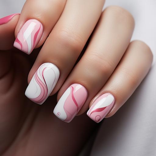 Name Belicia Beauty, Nail art salon, pink, simple and luxury logo
