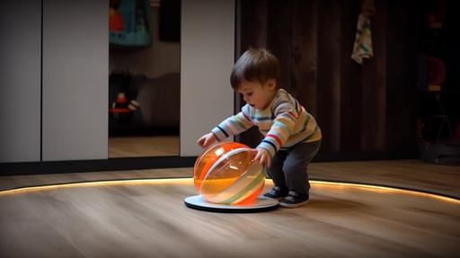 New Trendy game being played In daycares, preschools and kindergarten classrooms around the globe the Klein Bottle Flip Challenge, in the style of babycore, babypunk, babywave, toddlercore, toddlerpunk, toddlerwave --s 90 --c 1 --ar 16:9 --v 5.1
