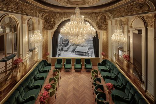interior of saigon opera house with diorite and velvet in saigon , stunningly beautiful super luxury furniture --ar 3:2 --v 5.1 --q 5