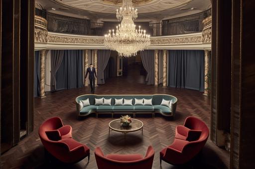 interior of saigon opera house with diorite and velvet in saigon , stunningly beautiful super luxury furniture , photography by Romina Ressia, Bruce Weber, Sheila Rock, 16K, HD --ar 3:2 --v 5.1 --q 5