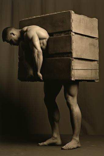 muscular bared bricklayers calendar, mr November , dynamic pose , photography by Richard avedon , Roberto ferri, Bruce Weber, 16K, HD --ar 2:3 --q 4 --c 66