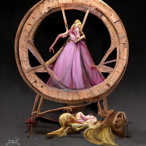 Sleeping beauty concept art spinning wheel disney epic