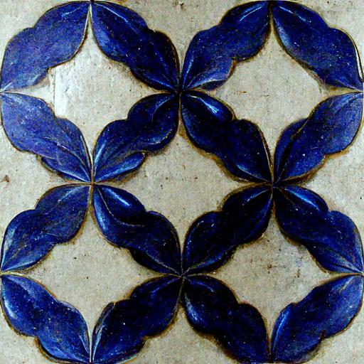 PAS CALAIS French original period Desvres antique tile 1890 COBALT BLUE --tile