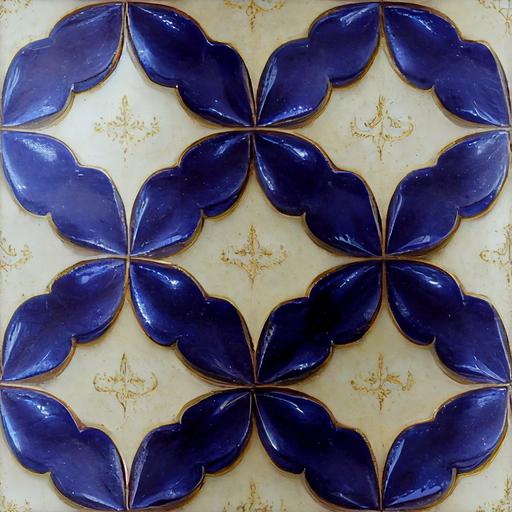 PAS CALAIS French original period Desvres antique tile 1890 COBALT BLUE --tile --upbeta