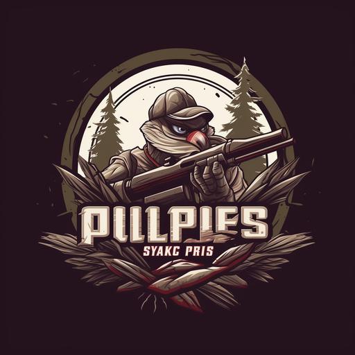 PLS logo sniper war game poland realistic logotype
