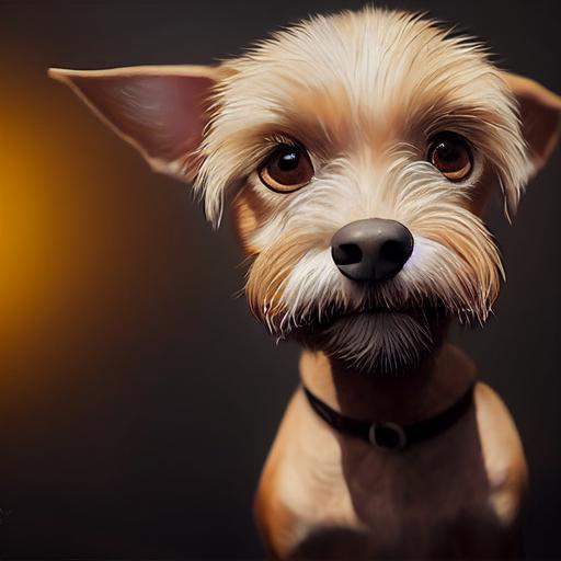 Palomino Tan schnauzer chihuahua mix dog, hyper-realistic, ultra-detailed, high end finish, super HD, 8K post-postproduction, cinematic light, dramatic light, photorealistic --test --creative --upbeta