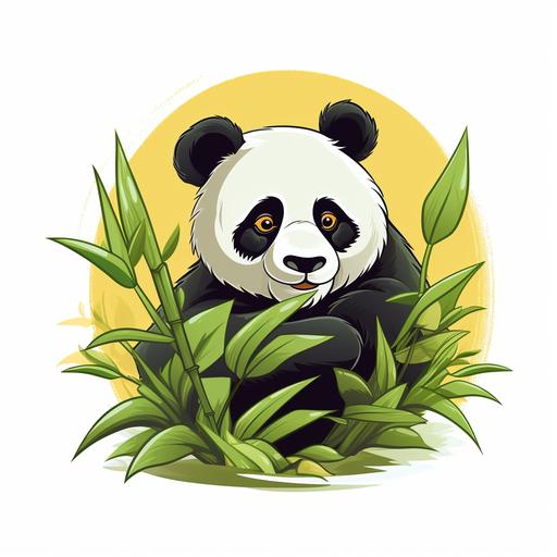 Panda Preservation: Design an adorable logo with a playful panda munching bamboo, raising awareness about this endangered species.