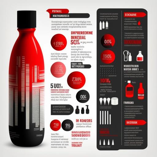 infogrpic, desing, stickers, labels, bottle, shampoo, printery, print, printer, red, gray, white, black