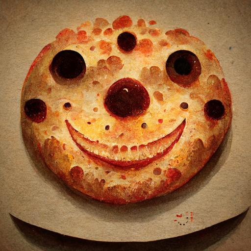 Pizza smiley face