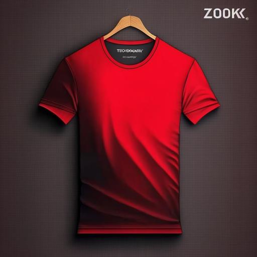 Plain red T-shirt--v4