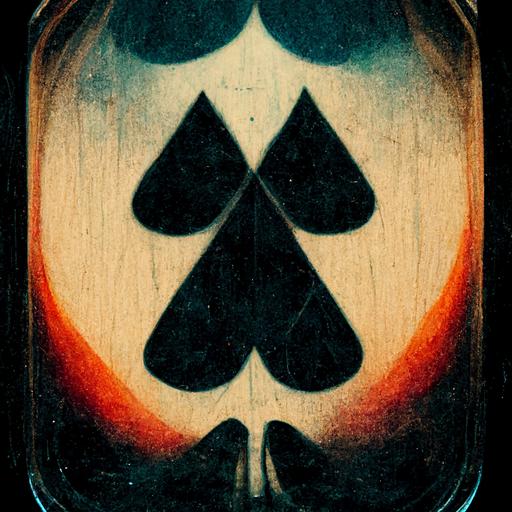Playing cards, poker table, 2 of clubs, 4 of clubs, 6 of clubs, 9 of clubs, jack of diamonds, moody, John Denver ghost,