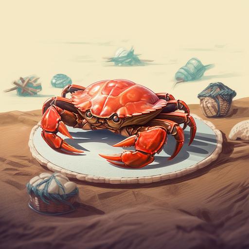 Please help me draw an isometric illustration according to the picture I provided, which should be exactly the same as the hairy crab the picture --s 750 --v 5.1
