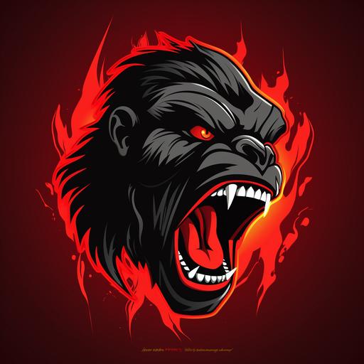 gorilla screaming line logo