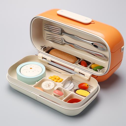 Product Design, children tableware, Stainless steel insulated lunch box, Parent-child interaction, parent-assisted feeding, Parent-child interactive games, feeding nuances,children's interest, shape, color, interactive elements, parent-child interaction, age-appropriate, feeding tools, emotional communication.