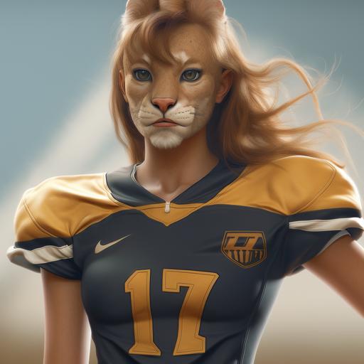 Puma, unam, logo, female, hyper realistic--v 6.0