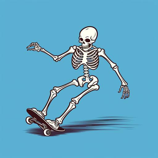 cartoon skating jumping line art skeleton cool skate ripples effect skeleton