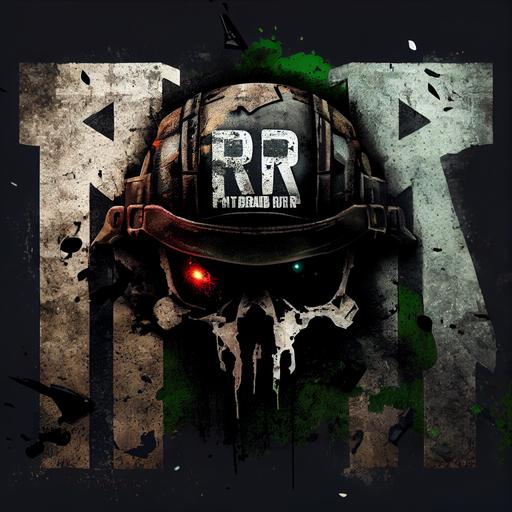 RR rated R logo, in the style of Call of Duty --q 2 --upbeta --v 4