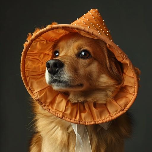 Realistic fancy dog cone