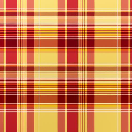 Red and Yellow Plaid Pattern