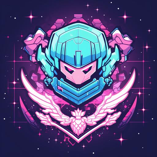 Retro Anime Vibes logo: Create an cybersecurity logo with a nostalgic '80s or '90s aesthetic, complete with vibrant colors and pixel art elements