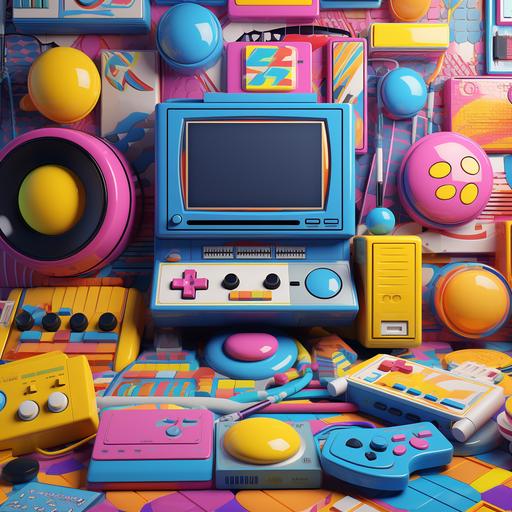 Retro Vibes: Take inspiration from retro aesthetics and create a pattern reminiscent of the 80s or 90s. Think bold colors, geometric shapes, and playful motifs like cassette tapes, arcade games, or neon signs.