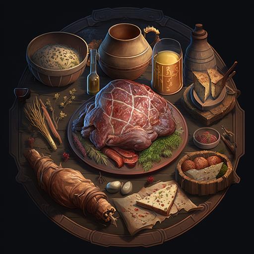 the Middle Ages,Lineage,Elden Ring,meat,food,UI,Cartoon meat,lump of meat,Delicious,appetizing