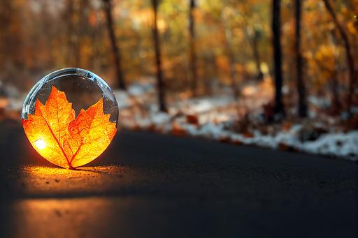 S.T.A.L.K.E.R, translucent luminous crystal, small artifact, centered, close-up, sharp focused, bouncing on the road and surrounded by a colored halo, anomaly, country road among the hills, Chernobyl Exclusion Zone, autumn around, yellowed foliage, bare tree branches, abandoned buildings and the ruins of a nuclear power station on background, trending on artstation, cinematic lighting, 8k, hyperrealistic, unreal engine 5, cinematic, masterpiece, Epic composition, Unreal Engine, Octane render, HDR, key visual by S.T.A.L.K.E.R --ar 16:9 --testp --creative --upbeta --s 1500 --upbeta