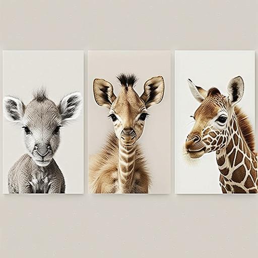 Safari Nursery Decor, Safari Nursery Prints, Safari Baby Animal Prints for Nursery, Nursery Wall...