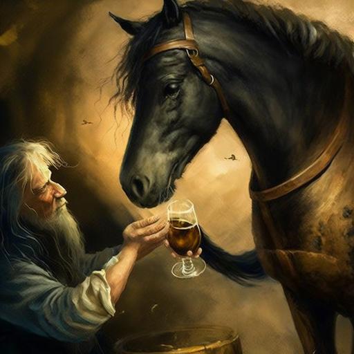 And I beheld, and lo, a black horse; and he that sat on him had a pair of balances in his hand. And I heard a voice in the midst of the four beasts say, a measure of wheat for a penny, and three measures of barley for a penny; and see that you do not hurt the oil and wine, --v 4 --v 4