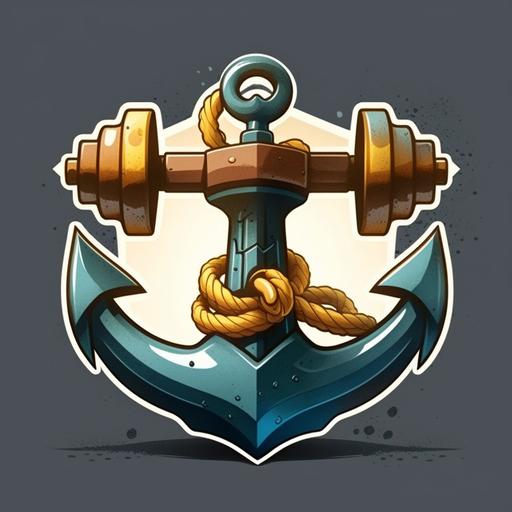 Anchor for a gym avatar like sticker