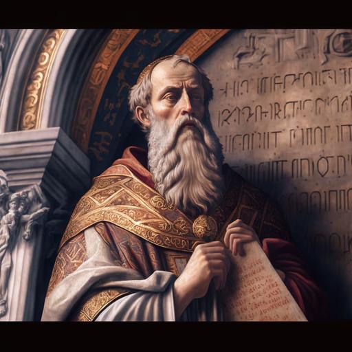 Saint Athanasius of Alexandria, photo CGI, VFX, SFX, Finely Detailed, Realistic, Cinematic Composition, Photorealistic, Cinematic, Highly Detailed, Ultra Detail, 8k, HDR, Cinematic Lighting, Depth of Field, Photorealistic, Highly Intricate, Ultra HD, Ultra Detail, --v 4 --q 2