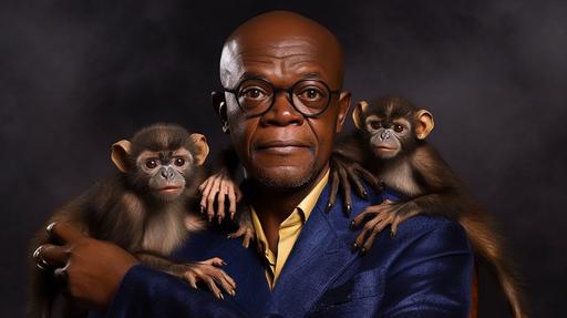 Samuel L. Jackson: That is it, i have had it with these Monkey Quokka Snakes, on this Monday through Friday Plane! --s 90 --c 1 --ar 16:9 --v 5.1