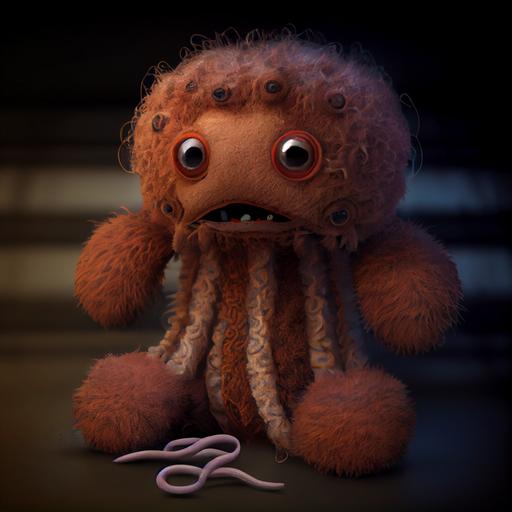 Scary alive teddy bear toy with tentacles --upbeta --v 4 --q 2