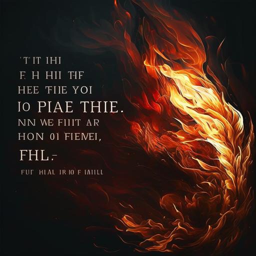 Set your life on fire. Seek those who fan the flames - Rumi