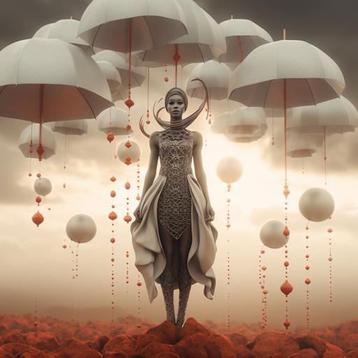 South African rain dance Queen givingthanksfortherain:: surreal minimalism, 5D, ray tracing, hyper-detailing demiurge