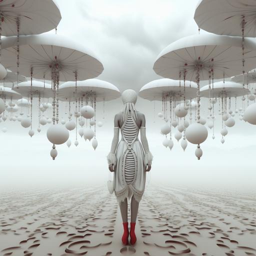 South African rain dance Queen givingthanksfortherain:: surreal minimalism, 5D, ray tracing, hyper-detailing demiurge