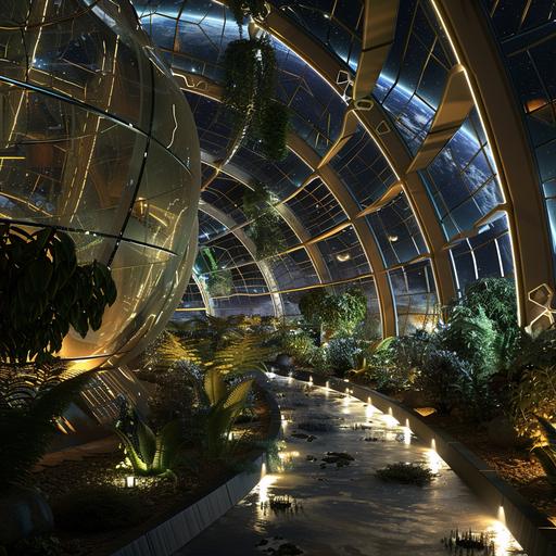 Space habitats and space colonies take into account survivability and comfort in the space environment, recycling systems, radiation protection, food and water supply, future,4k