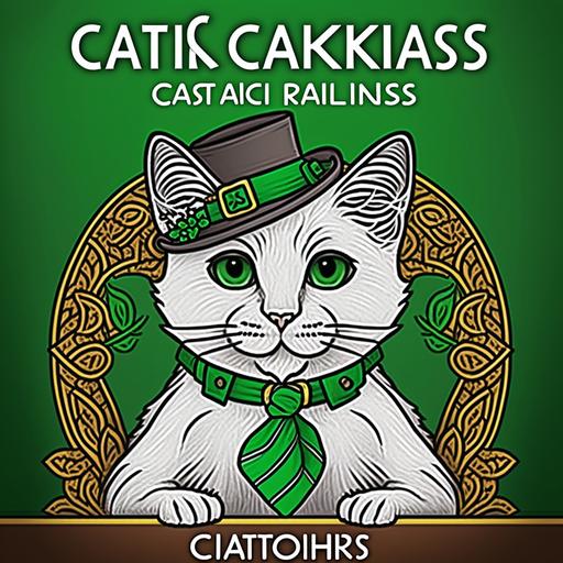 St. Patrick's Day Cats Coloring Book for Kids And Adults!: Saint Paddy's Day Easy Coloring Pages for Kids