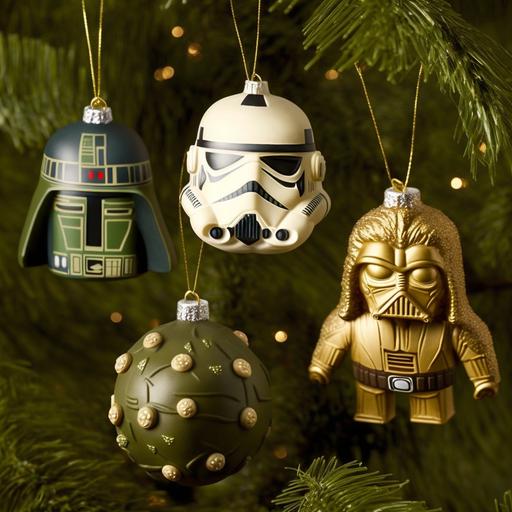 Star Wars Christmas tree ornaments --v 4