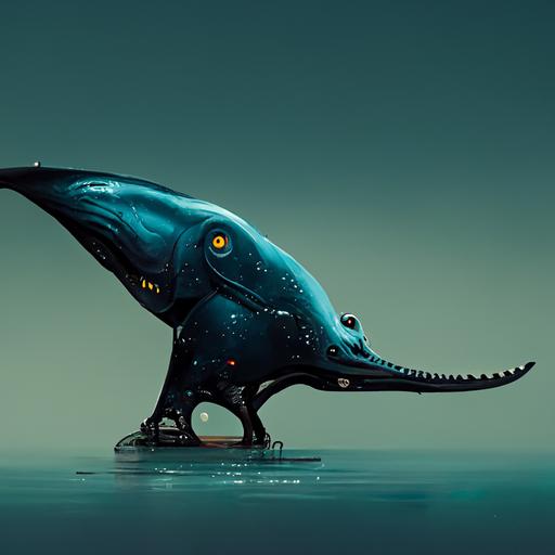 T-Rex, Deep diver helmet, whale