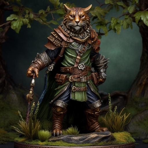 Tabaxi Warlock stands at 5'8