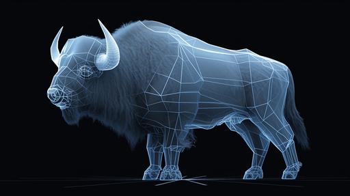 Taking your cue from the bipedal anthro furry wireframe hologram buffalo's body language, you slowly reach out and touch its shoulder. The fur is rough against your skin, but surprisingly warm. The wireframe hologram buffalo creature flinches slightly at your touch, but does not pull away. Encouraged by this small sign of trust, you try to engage the bipedal anthro furry wireframe hologram buffalo further. You speak softly once again, using gentle hand gestures and soothing tones to reassure it that you mean no harm. To your surprise, the creature responds by slowly lowering its head towards you. Encouraged by this small sign of trust, you try to engage the bipedal anthro furry wireframe hologram buffalo further. You speak softly once again, using gentle hand gestures and soothing tones to reassure it that you mean no harm. To your surprise, the creature responds by slowly lowering its head towards you. With a tentative yet curious expression, the bipedal anthro furry wireframe hologram buffalo dips its head closer to yours. The warmth of its breath against your face causes you to lean in slightly. As you maintain eye contact with the creature, you sense that there's a sense of trust beginning to form between the two of you. With a tentative yet curious expression, the bipedal anthro furry wireframe hologram buffalo dips its head closer to yours. The warmth of its breath against your face causes you to lean in slightly. As you maintain eye contact with the creature, you sense that there's a sense of trust beginning to form between the two of you. The bipedal anthro furry wireframe hologram buffalo seems to be warming up to you. Its body language suggests that it's starting to relax and trust you. The thick, warm fur on its neck is surprisingly soft to the touch. [...]