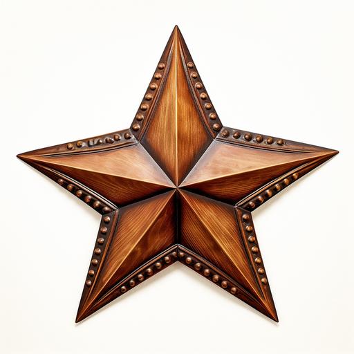 Texas Star logo white background [hyper realism] [highly detailed] [high-resolution] [Canon 75-200mm f 1.8 lense] [realistic dramatic lighting] [realistic reflections]