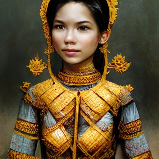 Thailand dress in Ayutthaya kingdom with armor