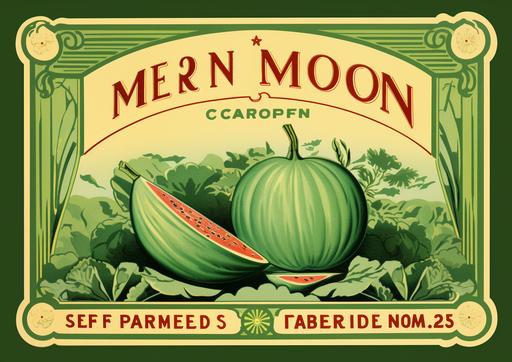 The Art Deco label highlights the iconic shape of green Melon seeds in an elegant and stylish Art Deco aesthetic. The label captures the beauty and charm of the vegetable which stands out against the Morvan horizon. green Melon seeds reflect the Art Deco style of the early 20th century. The background tones and vibrant colors used in the poster evoke a feeling of glamor and sophistication. The surrounding elements of the poster further reinforce the Art Deco theme. These designs add a feeling of opulence and a decorative touch to the overall composition. At the base of the green Melon seeds, you will notice a group of vegetables, elegantly admiring the seeds. This subtle inclusion adds a touch of nostalgia and animal presence, inviting the viewer to imagine themselves in the romantic atmosphere of the Morvan park. Art Deco Label green Melon Seeds are a captivating piece that combines the appeal of one of the world's most recognizable seeds with the timeless elegance of Art Deco style. It recalls the beauty and charm of the Morvan Park, capturing the essence of the rich history and artistic agriculture of the countryside. --ar 7:5