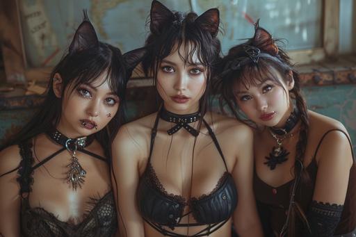 The *Cat Vampire* Girls, starring in their very own non-stop-action, adventure film --no pixar --ar 3:2 --stylize 749 --v 6.0